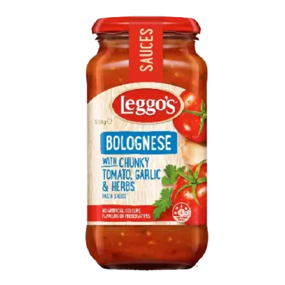 Leggo's Sauce for Bolognese with Chunky Tomato,Garlic & Herbs 500g