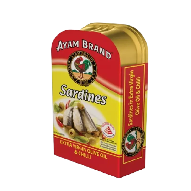 Ayam Brand Sardines In Extra Virgin Olive Oil & Chilli 120g