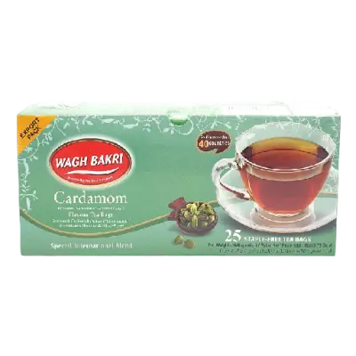 Wagh Bakri Cardamom Tea Bags 50g