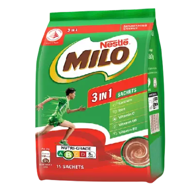 Milo 3 In 1 Chocolate Powder 486g