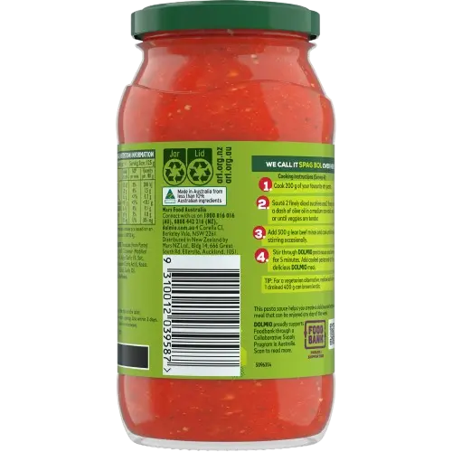 Dolmio Extra Pasta Sauce - Tomato, Onion and Roasted Garlic