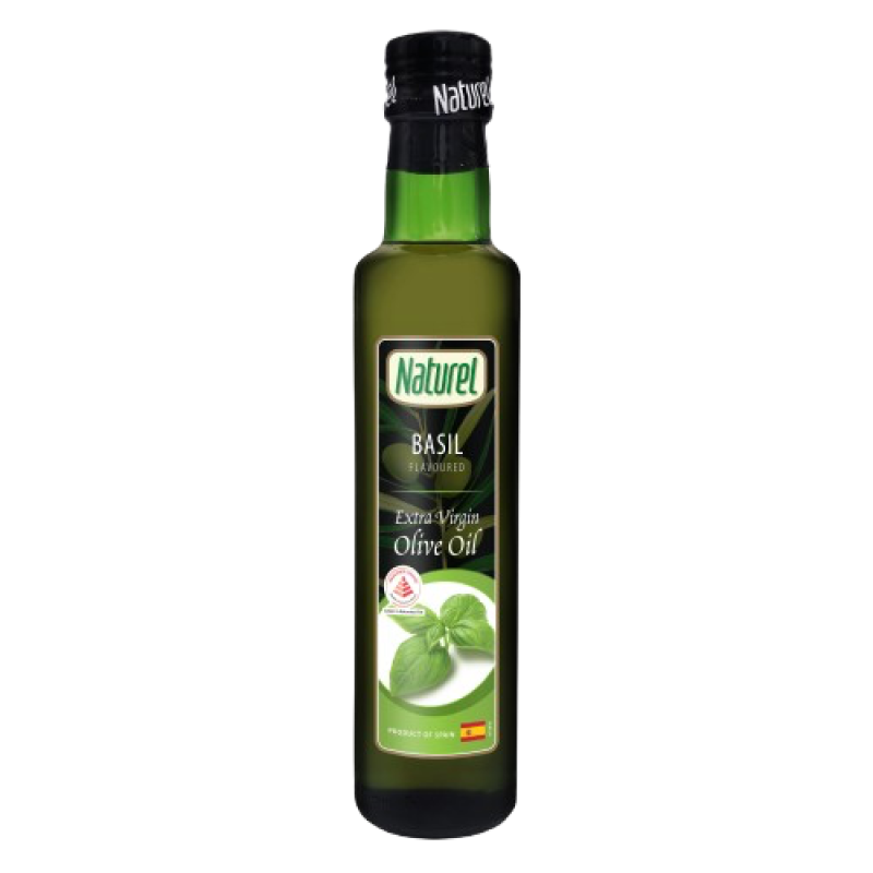 Naturel Extra Virgin Olive Oil 250ml - Basil Leaf Flavoured