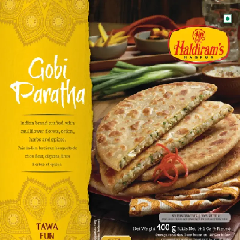 HALDIRAM'S GOBI PARATHA 400G (4PCS)