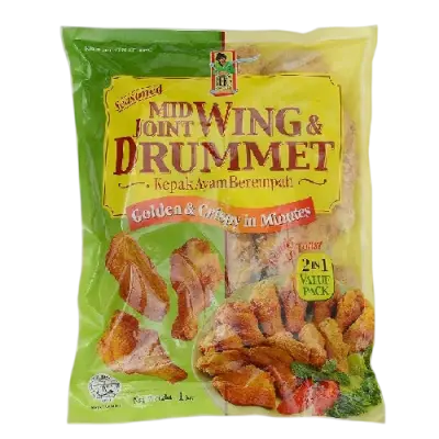 Bibik's Choice Seasoned Mid-Joint & Drummet Frozen 1 kg