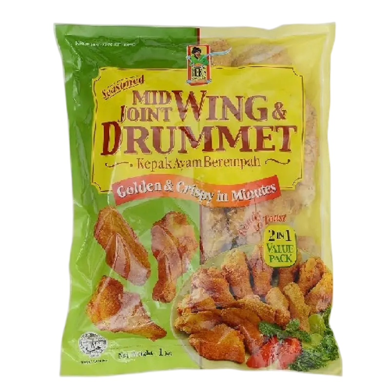 Bibik's Choice Seasoned Mid-Joint & Drummet Frozen 1 kg