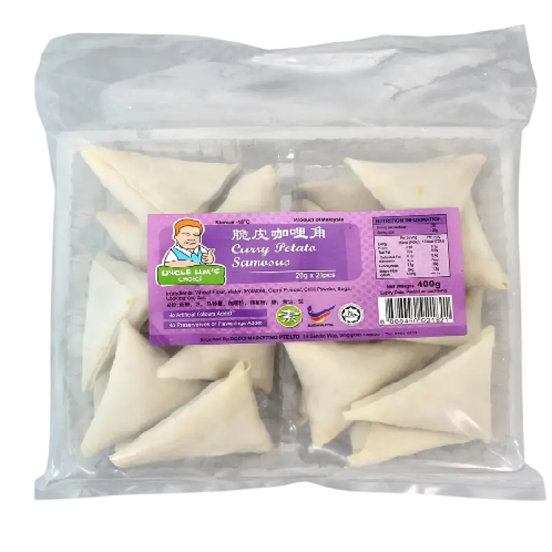 Uncle Lim's Choice Curry Potato Samosa 400g
