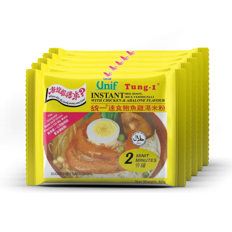 Unif Tung-1 Chicken Abalone Bee Hoon 5pcs x 62g