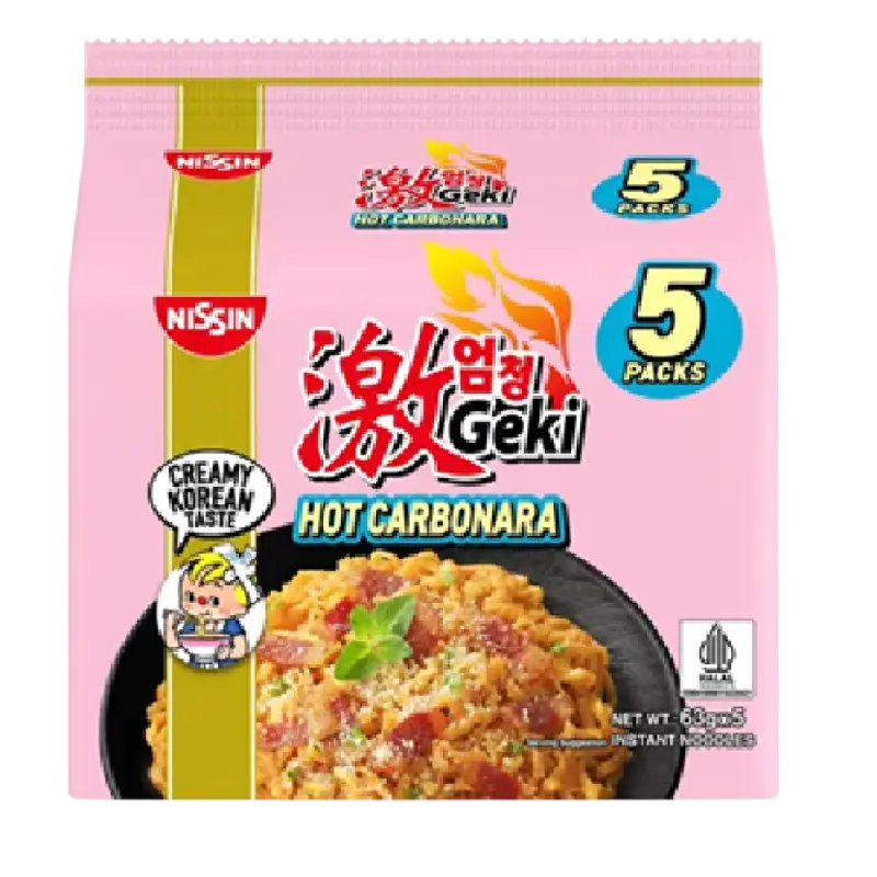 Nissin Geki Hot Carbonara Ramen 315g