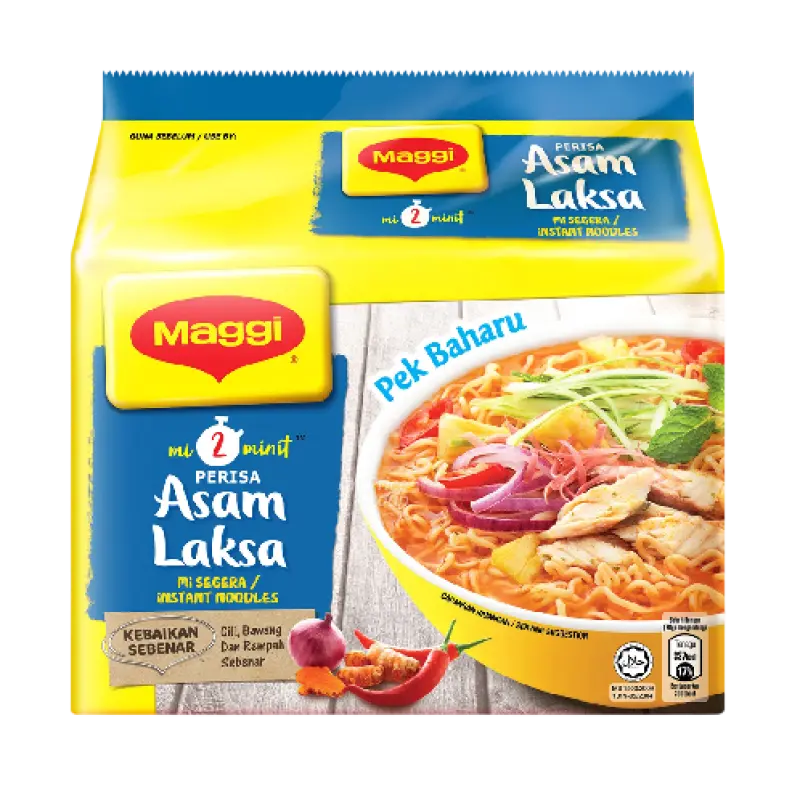 Maggi 2-Minute Asam Laksa Instant Noodles