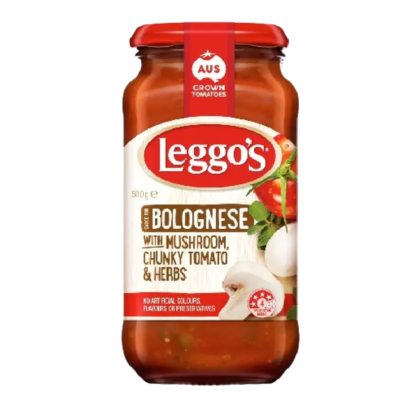 Leggo's Sauce for Bolognese with Mushroom, Chunky Tomato & Herbs 500g
