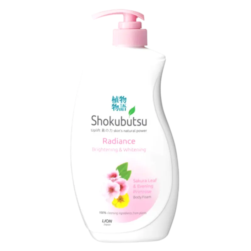 Shokubutsu Radiance Body Foam - Brightening and Whitening (900ml)
