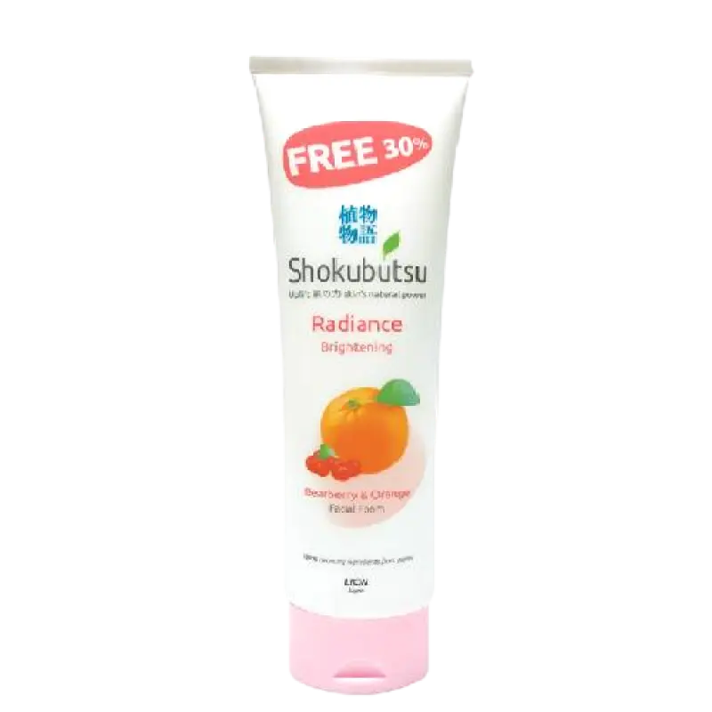 Shokubutsu Radiance Facial Foam(Brightening) 100G +Free 30%
