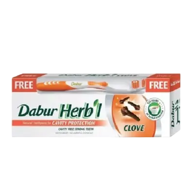 Dabur Herbal Toothpaste Cavity Protection Free Toothbrush 150g