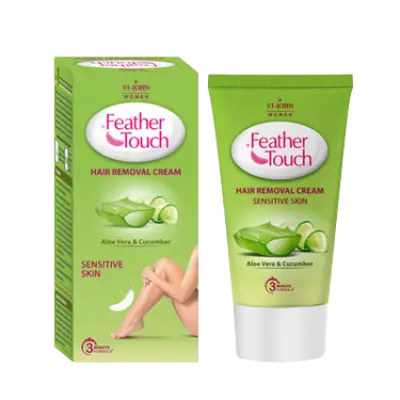 VI-JOHN Feather Touch Cucumber & Aloevera Hair Removal Cream 40g