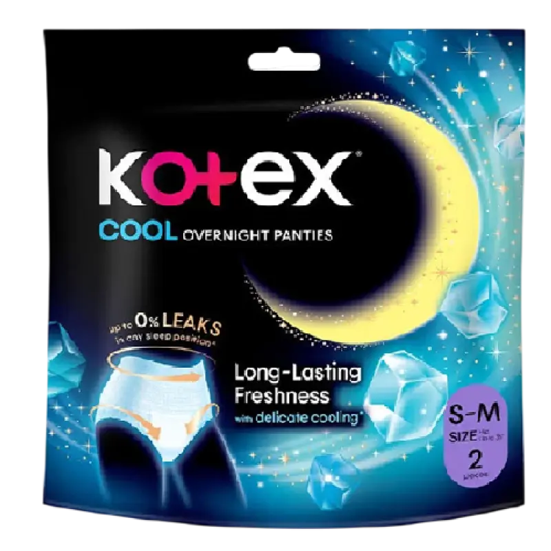 Kotex Overnight Panties Cooling 2S S-M