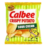 Calbee Crispy Potato Chips Sour Cream 72g