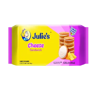Julie's Cheese Sandwich Biscuits 126g