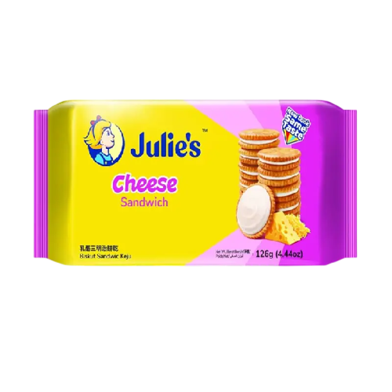 Julie's Cheese Sandwich Biscuits 126g