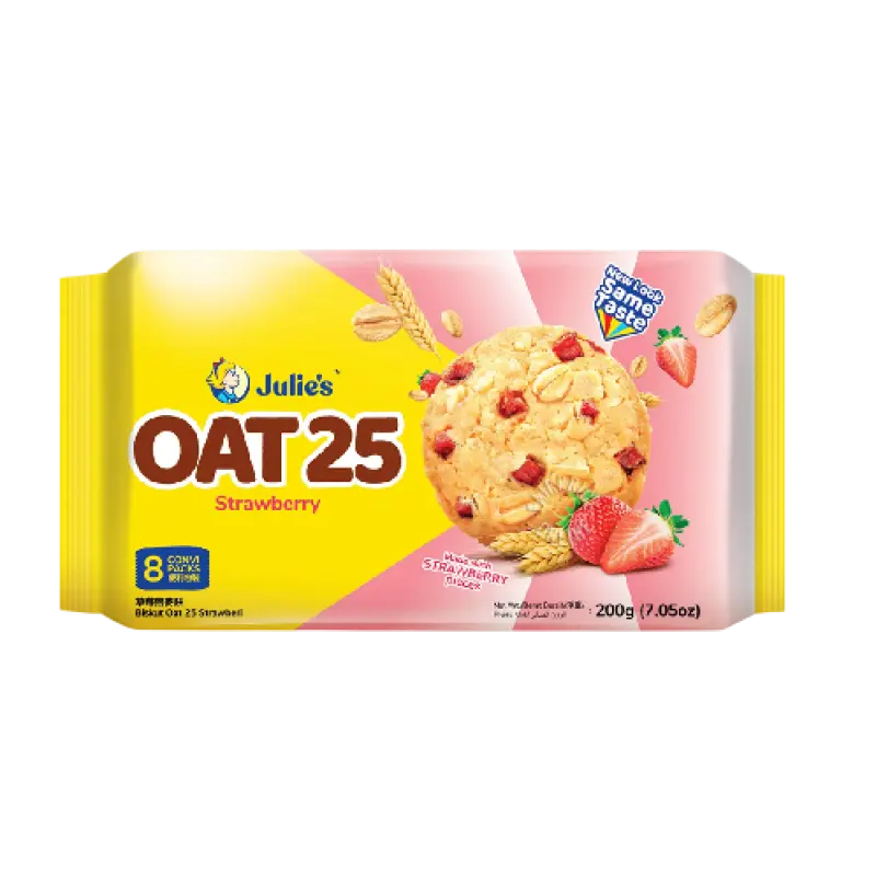 Julie's Oat 25 Cookies Strawberry
