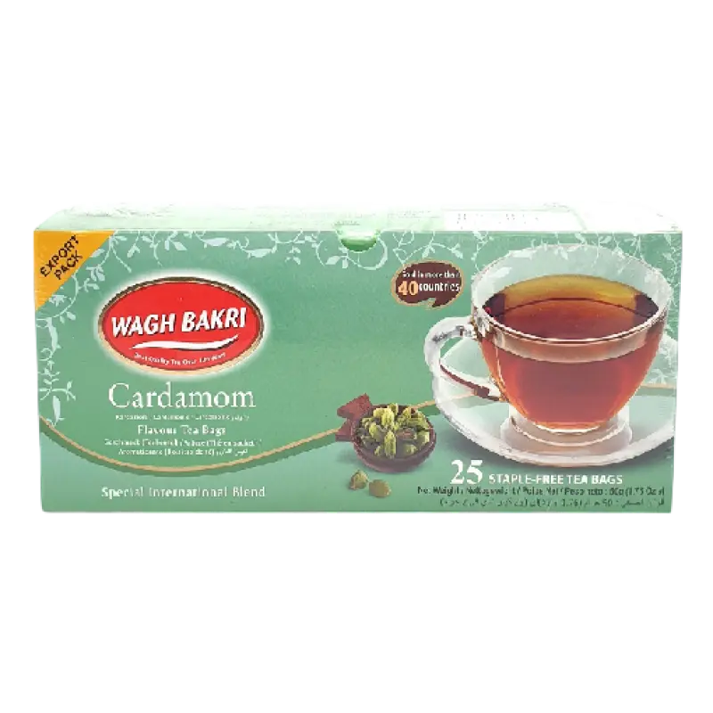 Wagh Bakri Cardamom Tea Bags 50g