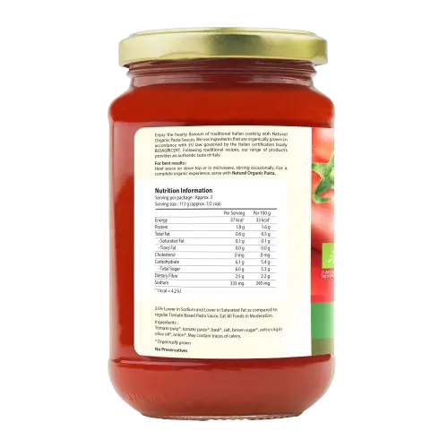 Naturel Organic Pasta Sauce - Tomato and Basil