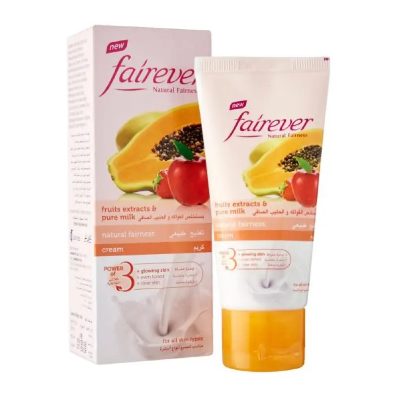 Fairever Natural Fairness Cream Fruits Extract And Pure milk 50g