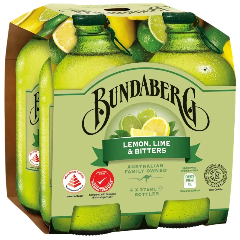 BUNDABERG LEMON,LIME & BITTERS(375ml)