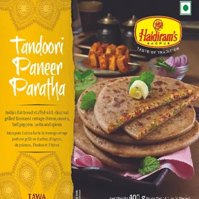HALDIRAMS TANDOORI PANEER PARATHA 400G