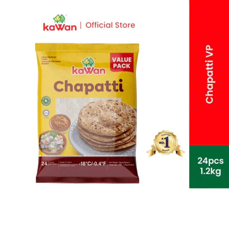 KAWAN Roti Chapatti Value Pack 24 pcs