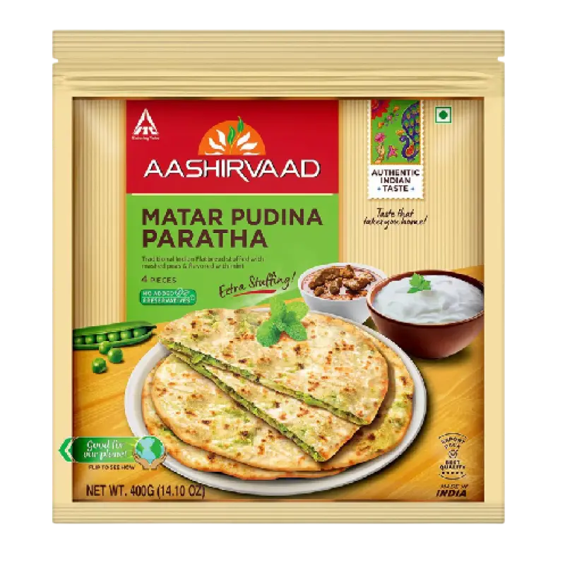 Aashirvaad Matar Pudina Paratha
