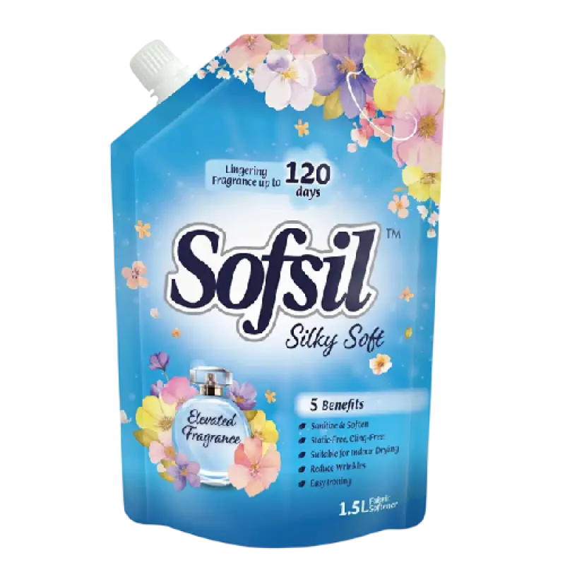 Sofsil Fabric Softener (Silky Soft) Refill 1.5L