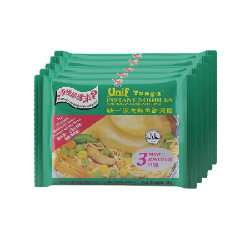 Jual Unif Tung-1 Instant Noodles Chicken & Abalone 5sX85g