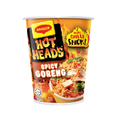Maggi Hot Heads Extra Spicy Mi Goreng Instant Noodles Cup 64g