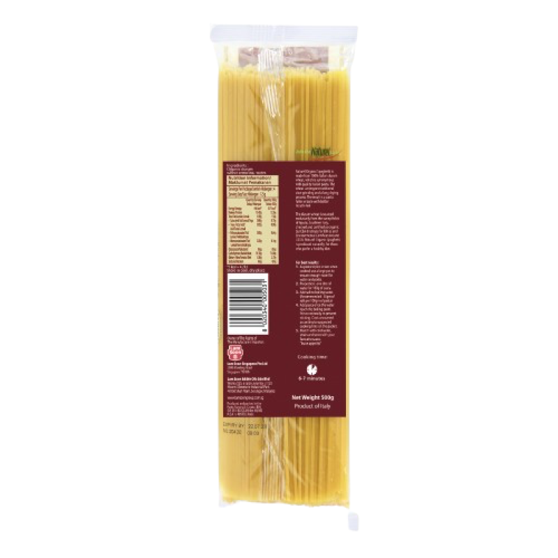 Naturel Organic Spaghetti Pasta 500g