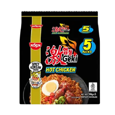 Nissin Geki Hot Chicken Ramen Instant Noodles