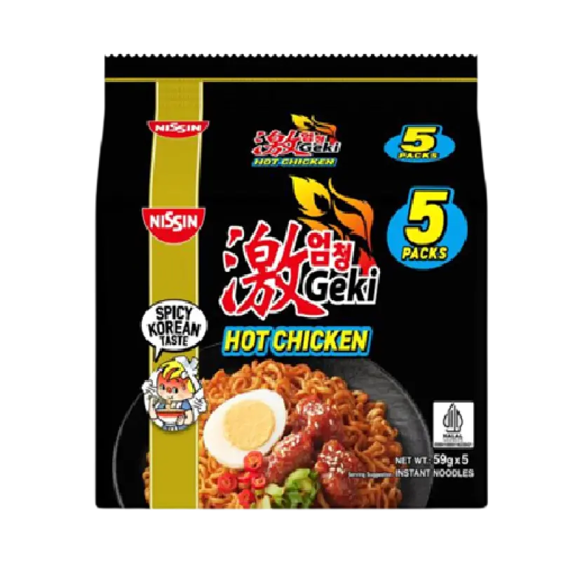 Nissin Geki Hot Chicken Ramen Instant Noodles