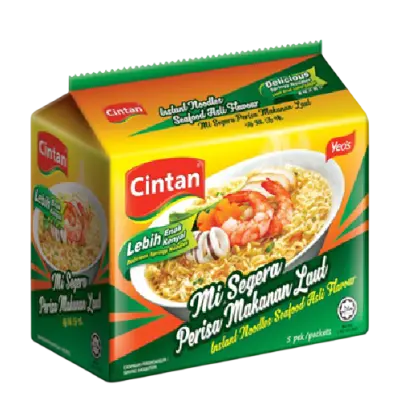 CINTAN Curry Chicken Seafood Instant Noodles 75G X 5