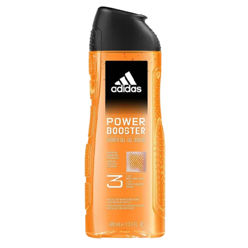 Adidas Power Booster Shower Gel & Shampoo For Men 400ml