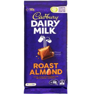 Cadbury Dairy Milk Chocolate Bar Roast Almond 130g