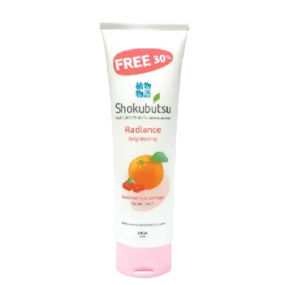 Shokubutsu Radiance Facial Foam(Brightening) 100G +Free 30%