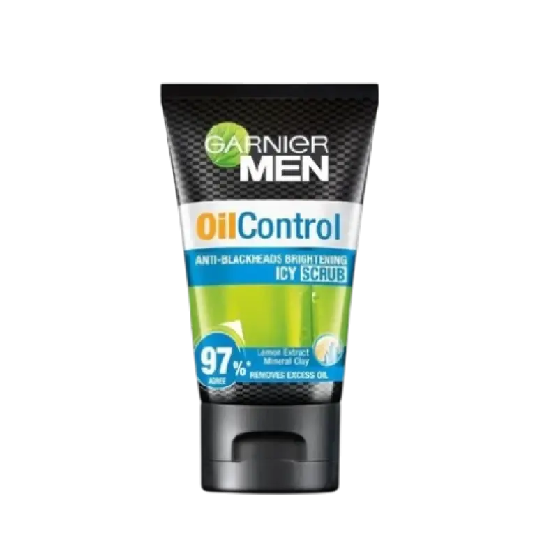 Garnier Men Oil Control Anti-Blackhead Icy Scrub (100ml)