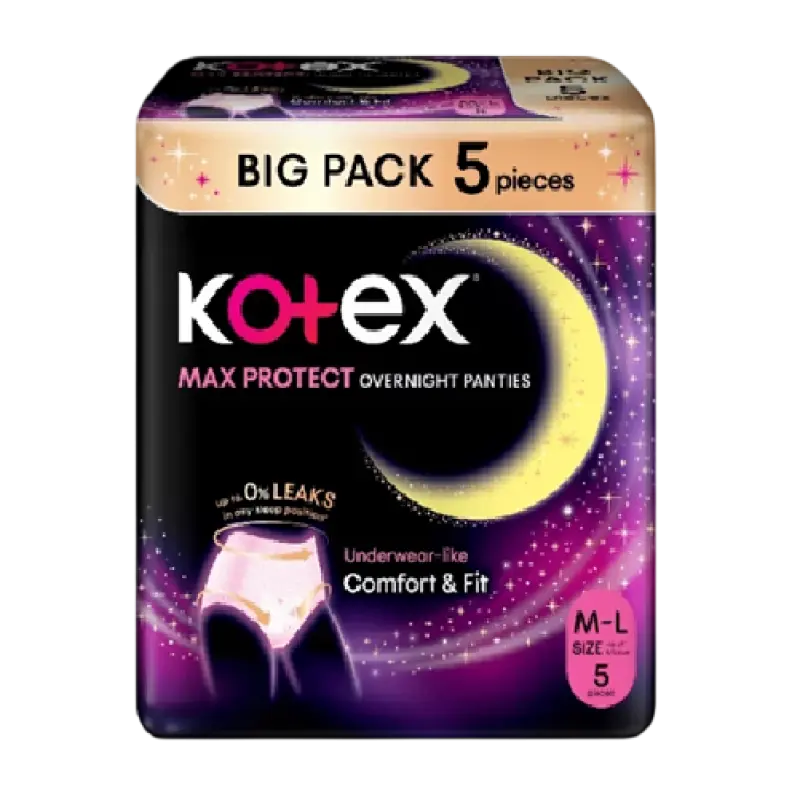 Kotex Overnight Panties M-L