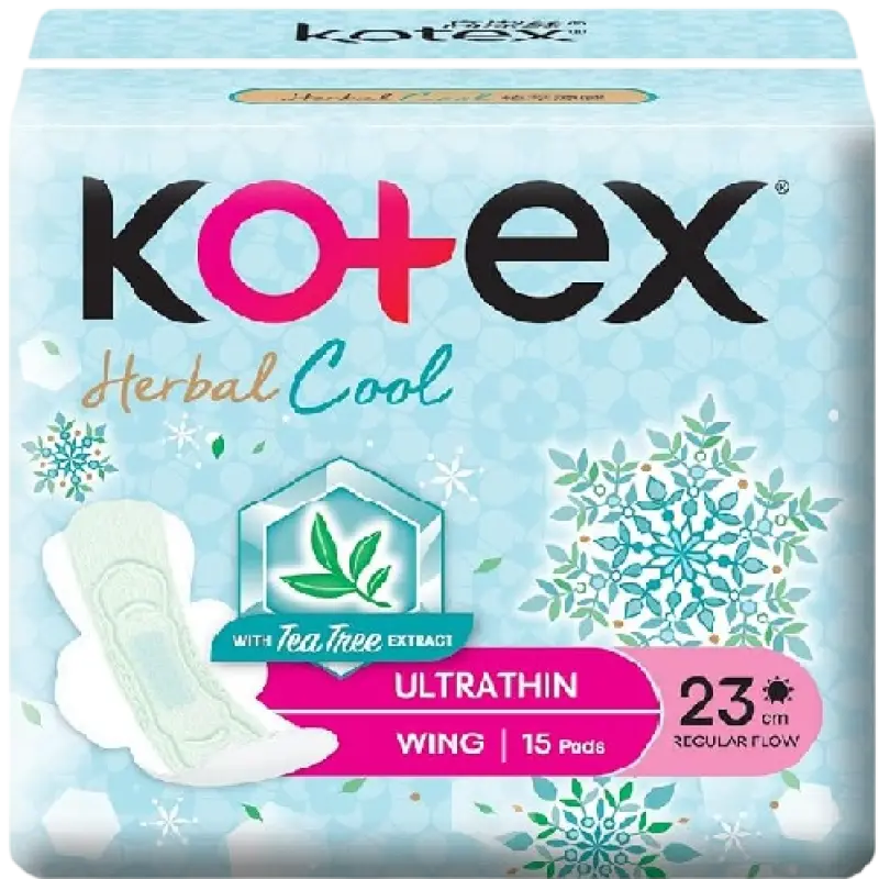 Kotex Herbal Cool Day Pad 23cm