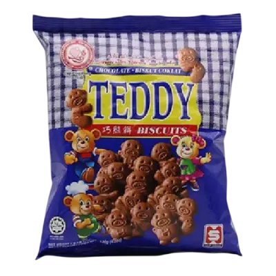 Hup Seng Chocolate Teddy Biscuits