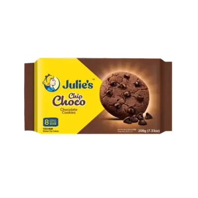 Julie's Chip Choco Chocolate Cookies 208g