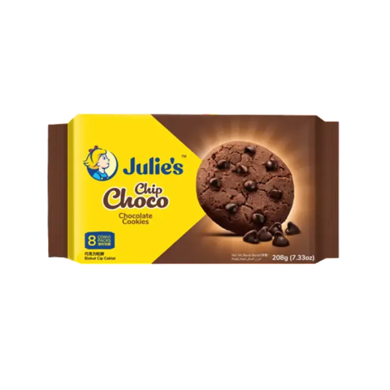 Julie's Chip Choco Chocolate Cookies 208g