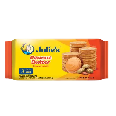 Julie's Sandwich Biscuits Peanut135g